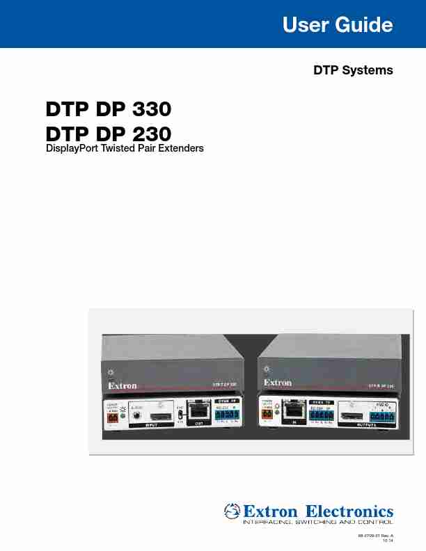 EXTRON ELECTRONICS DTP DP 230-page_pdf